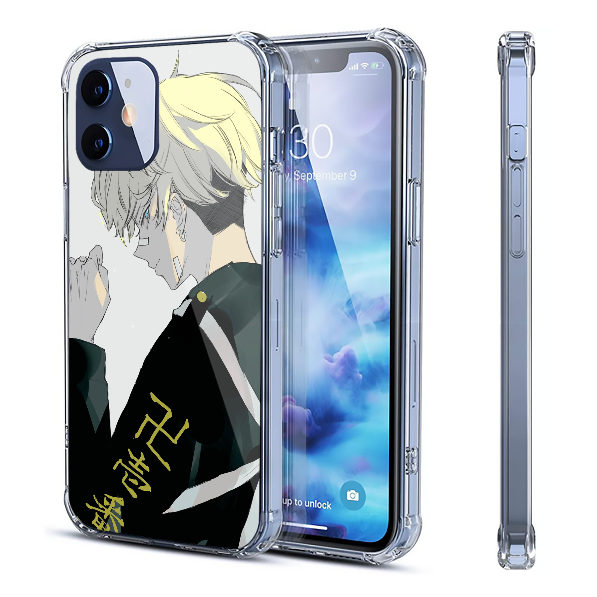 （画像用） 東京リベンジャーズ Tokyo Revengers 【iPhone 12シリーズ対応】透明スマホケース（クリアソフトケース）
